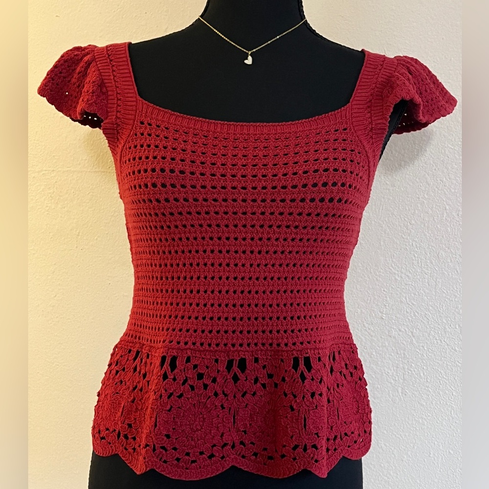 Universal Thread Red Knit Top